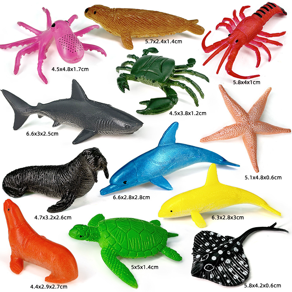 12 pezzi oceano vita marina se - Kids Education Material recensione e prezzo