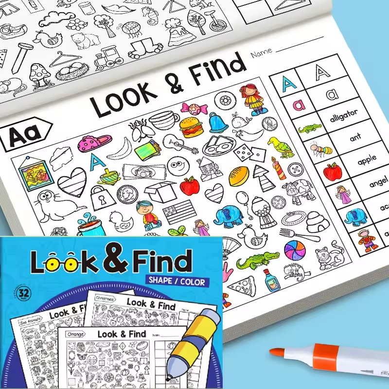 Sguardo e trova libro da color - English Kids Education recensione e prezzo